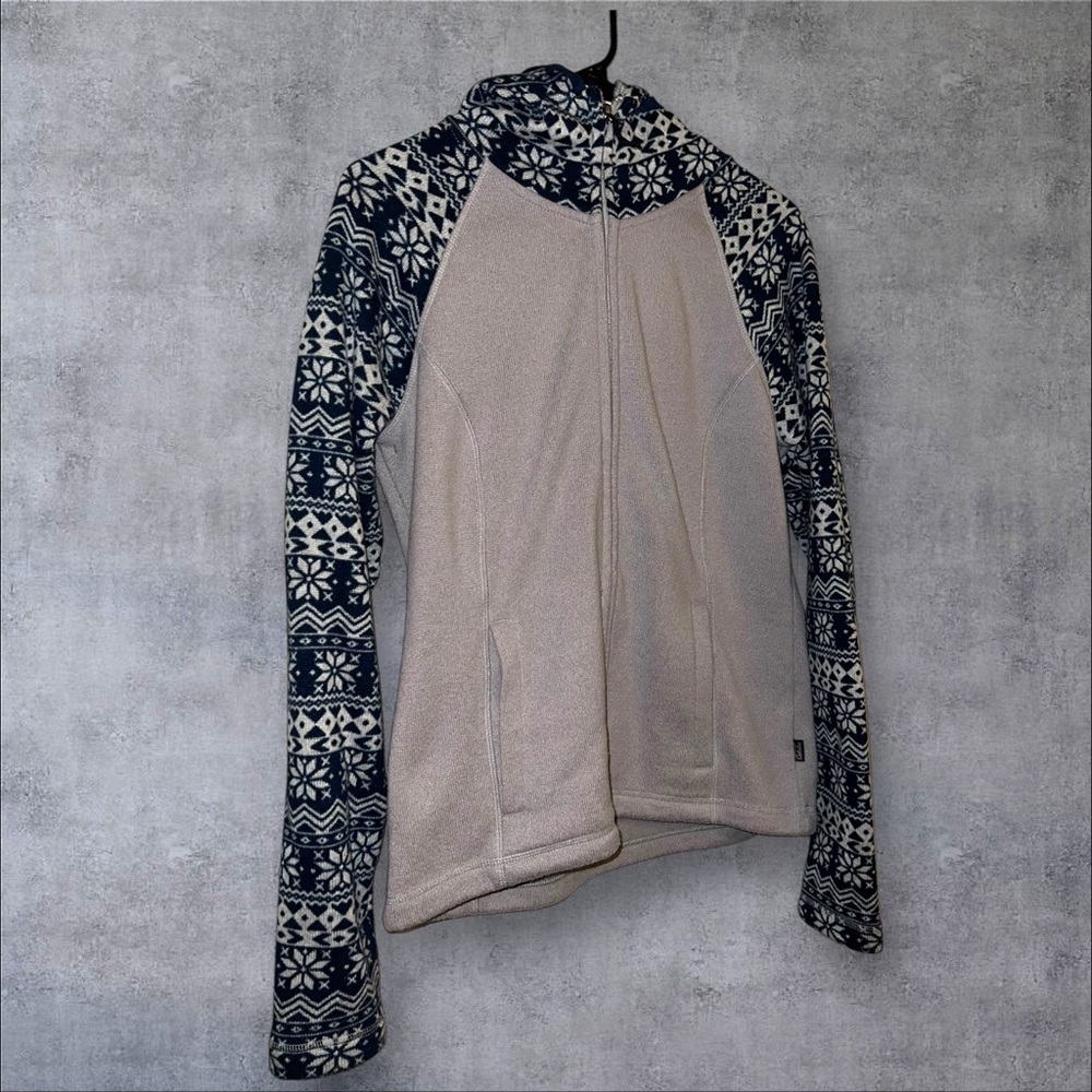 Cabelas Patterned Fleece Jacket - Picture 2 of 4